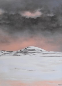 Bjerg i Norge - 2015 - 80X60 - Olie på lærred - 4500 kr.